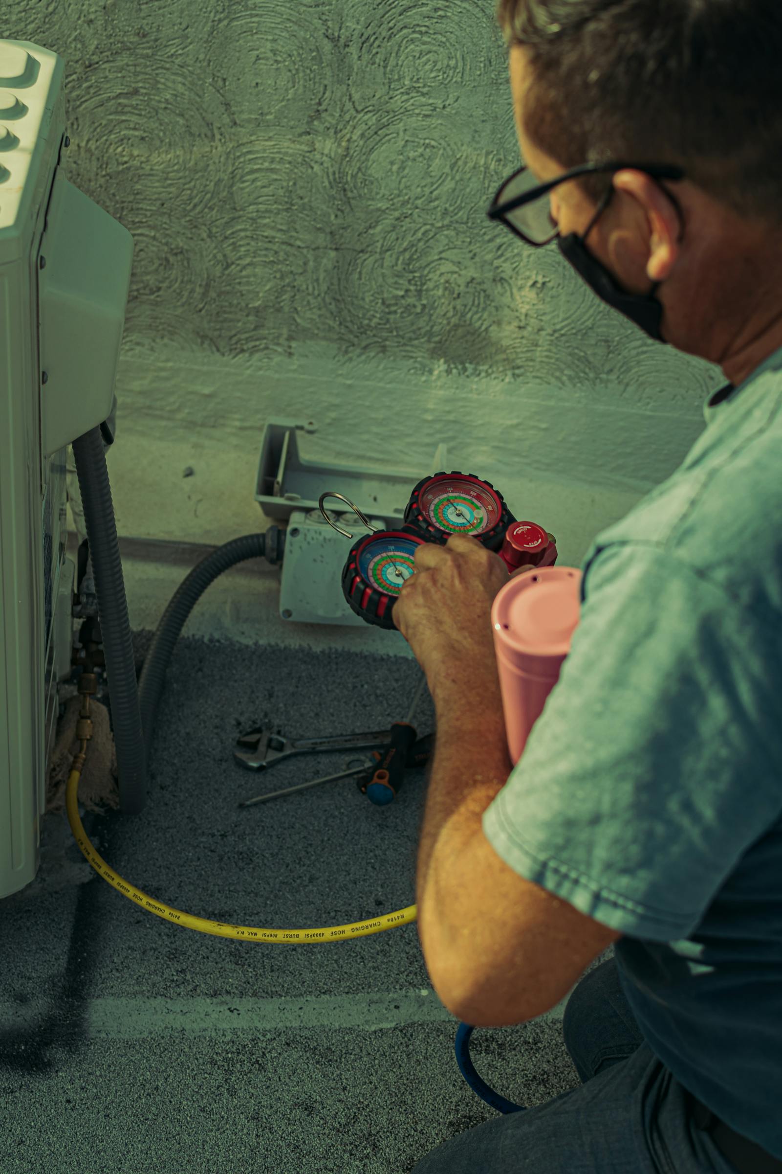 Air conditioning commissioning gauges